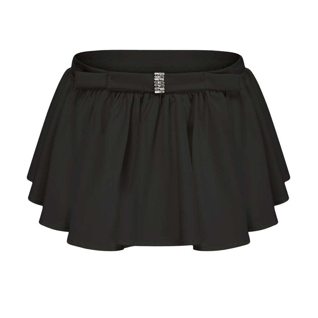 Andrea Asimetrik Tül Bluz ve Etek Takım