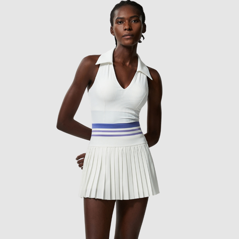 Pileli Etekli Atletik Tenis Üstü Takımı