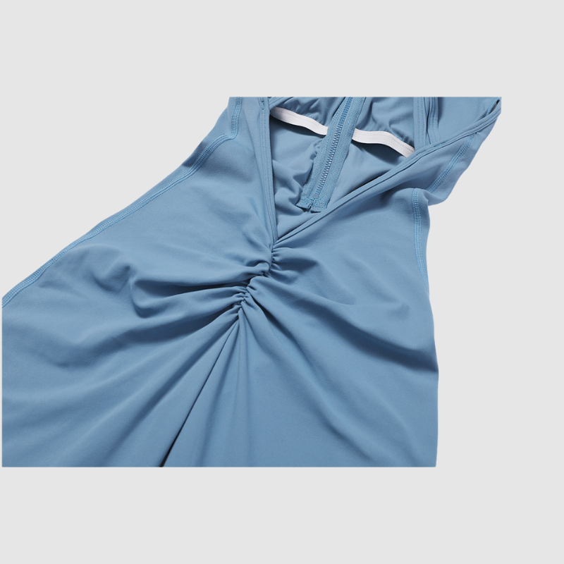 Kolsuz Yüksek Yakalı Bodysuit Tulum