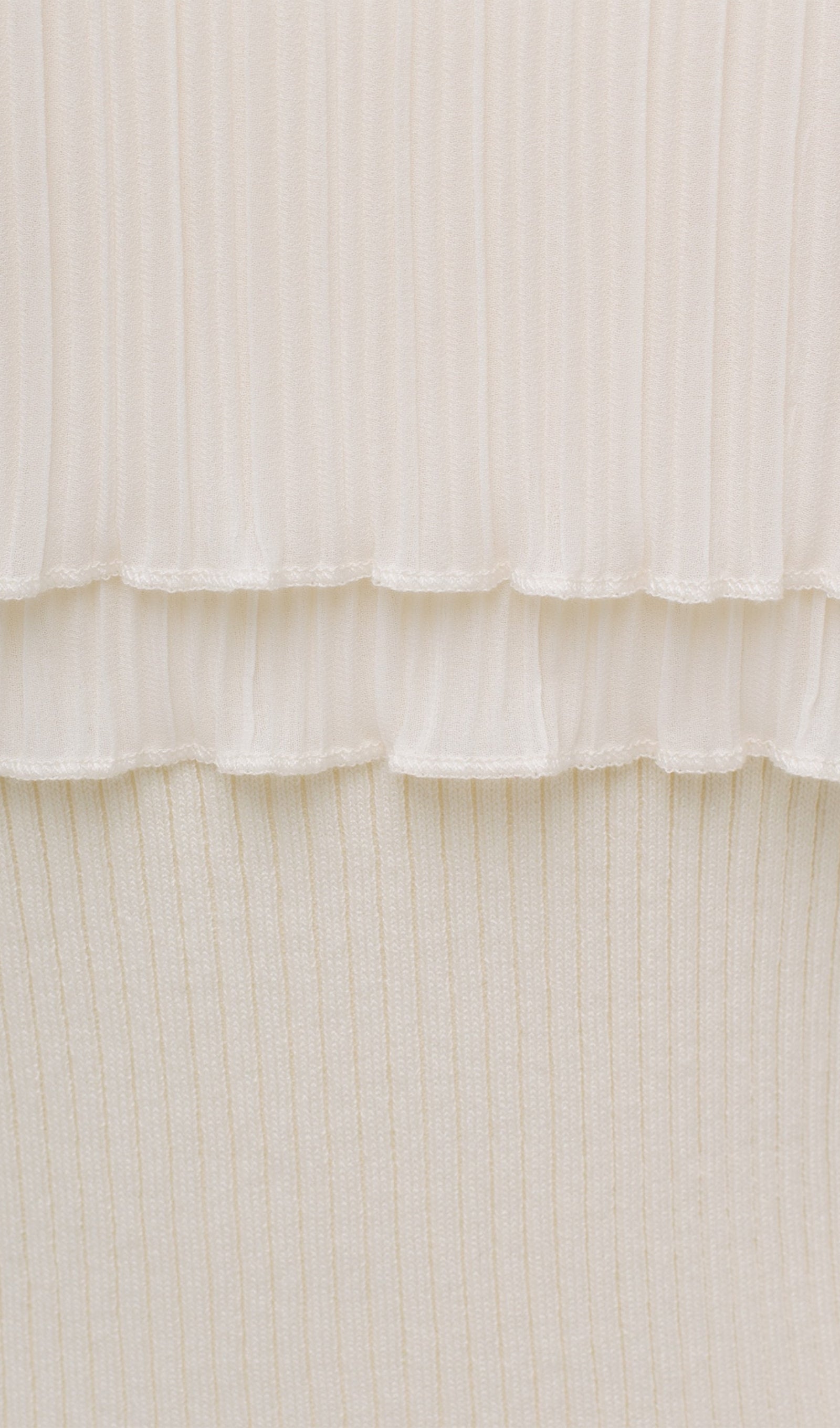 Flier Starplez Fırfır Düğme Detay Üst - Krem