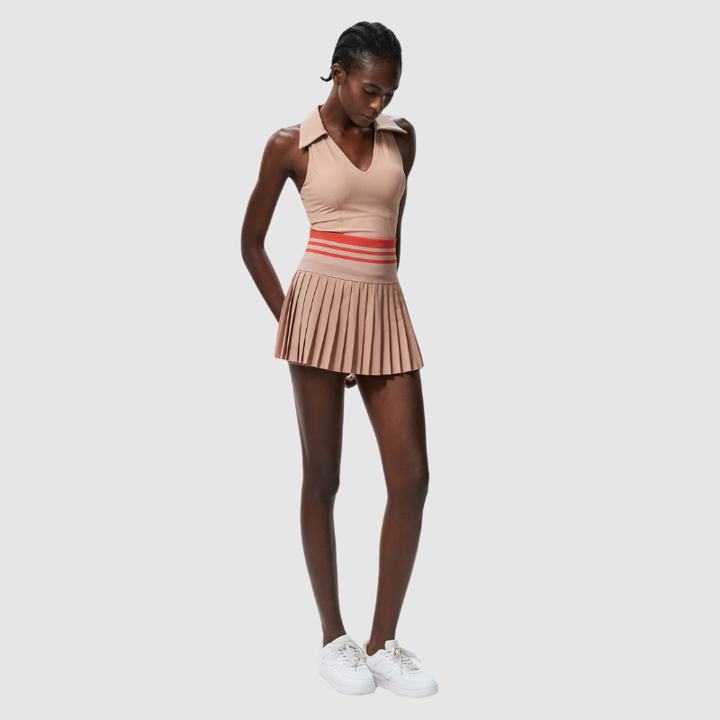 Pileli Etekli Atletik Tenis Üstü Takımı