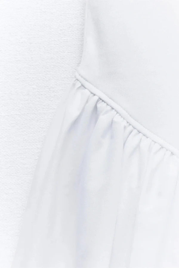 Aubrey Hafif Balon Etek Mini Elbise