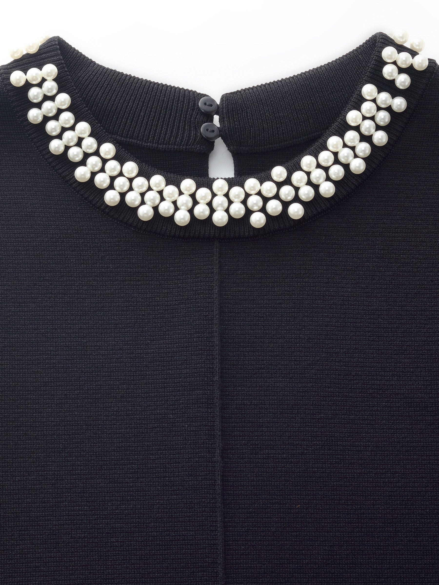 Yakalı Kolsuz Kadın Triko Mini Elbise