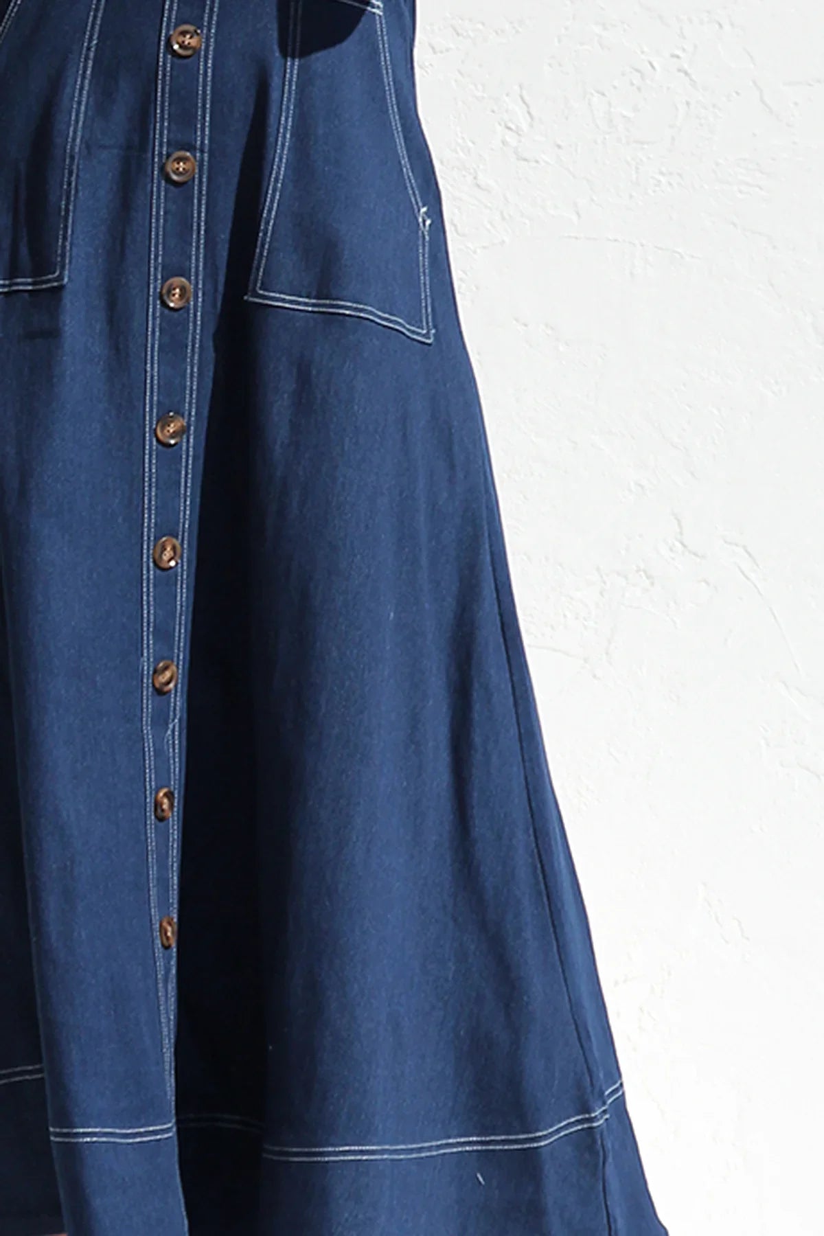 Heavenly Denim Maxi Elbise