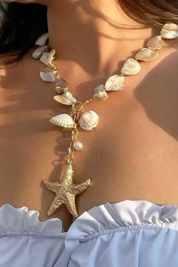 Tatiana Deniz Kabuğu Kolye ve Bileklik Seti