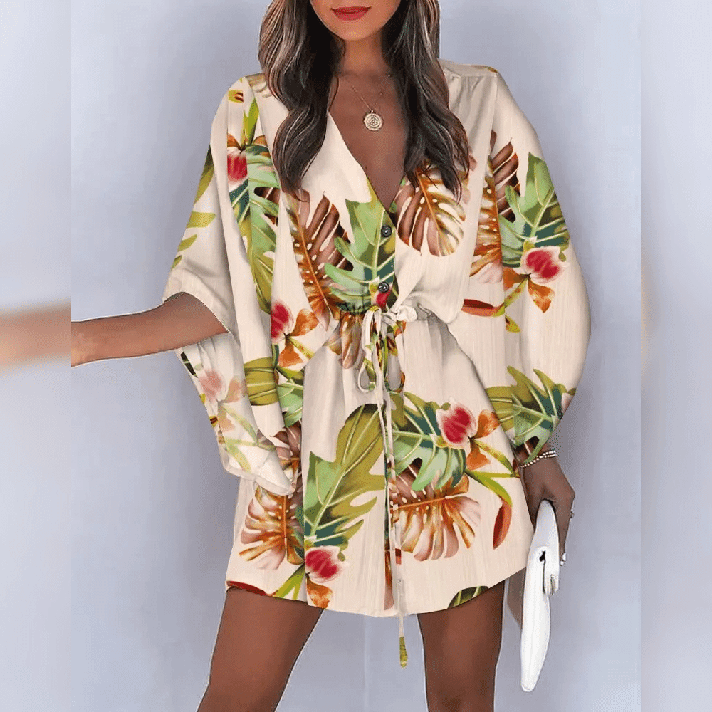 Monica Kimono Elbise - Riosso