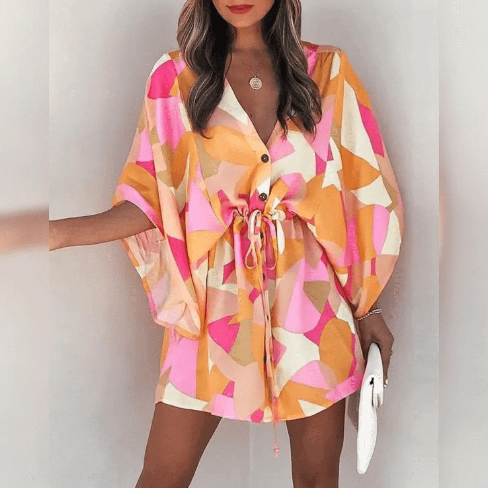 Monica Kimono Elbise - Riosso