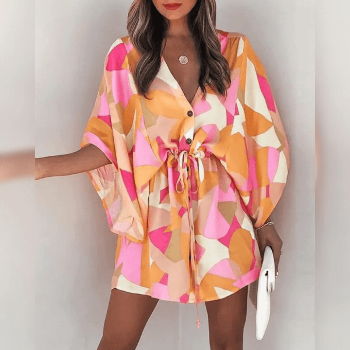 Monica Kimono Elbise - Riosso