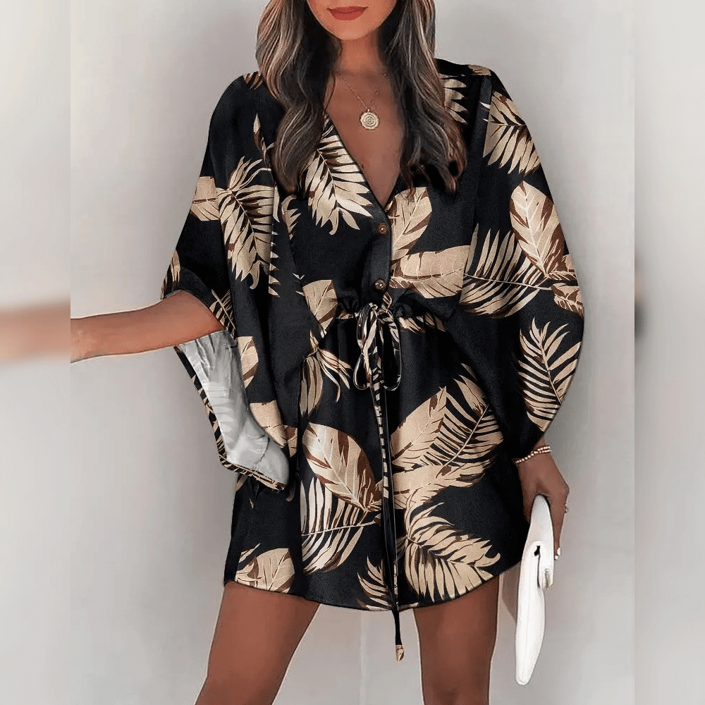 Monica Kimono Elbise - Riosso