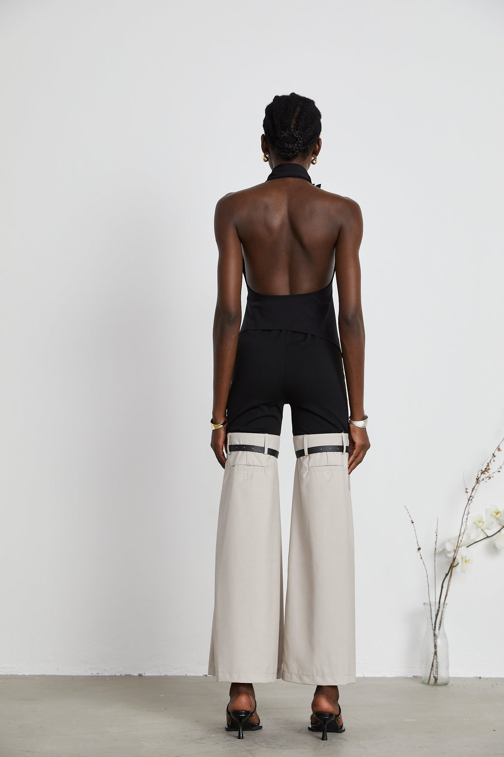 Éliane İki Renkli Kloş Pantolon