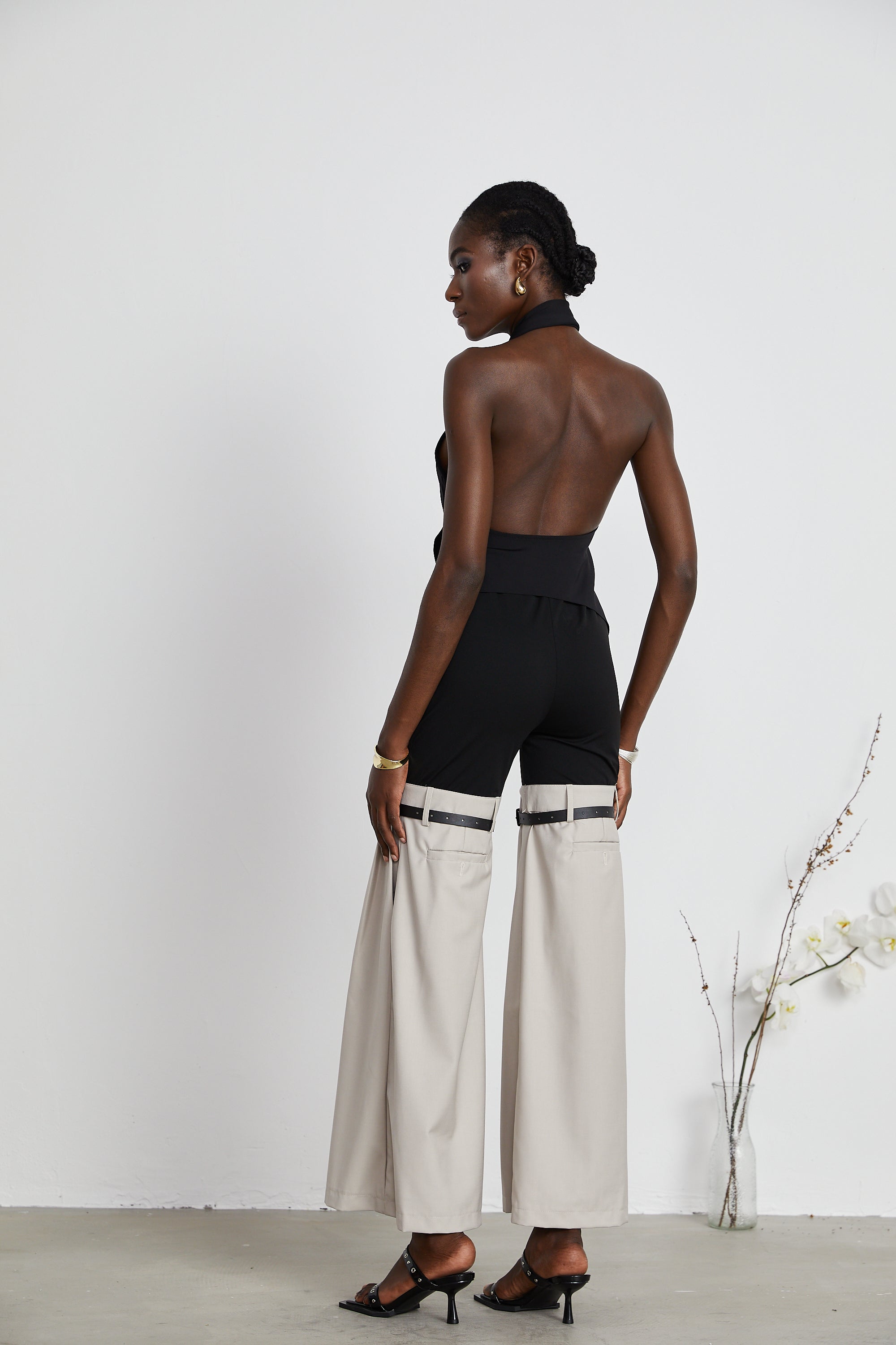 Éliane İki Renkli Kloş Pantolon