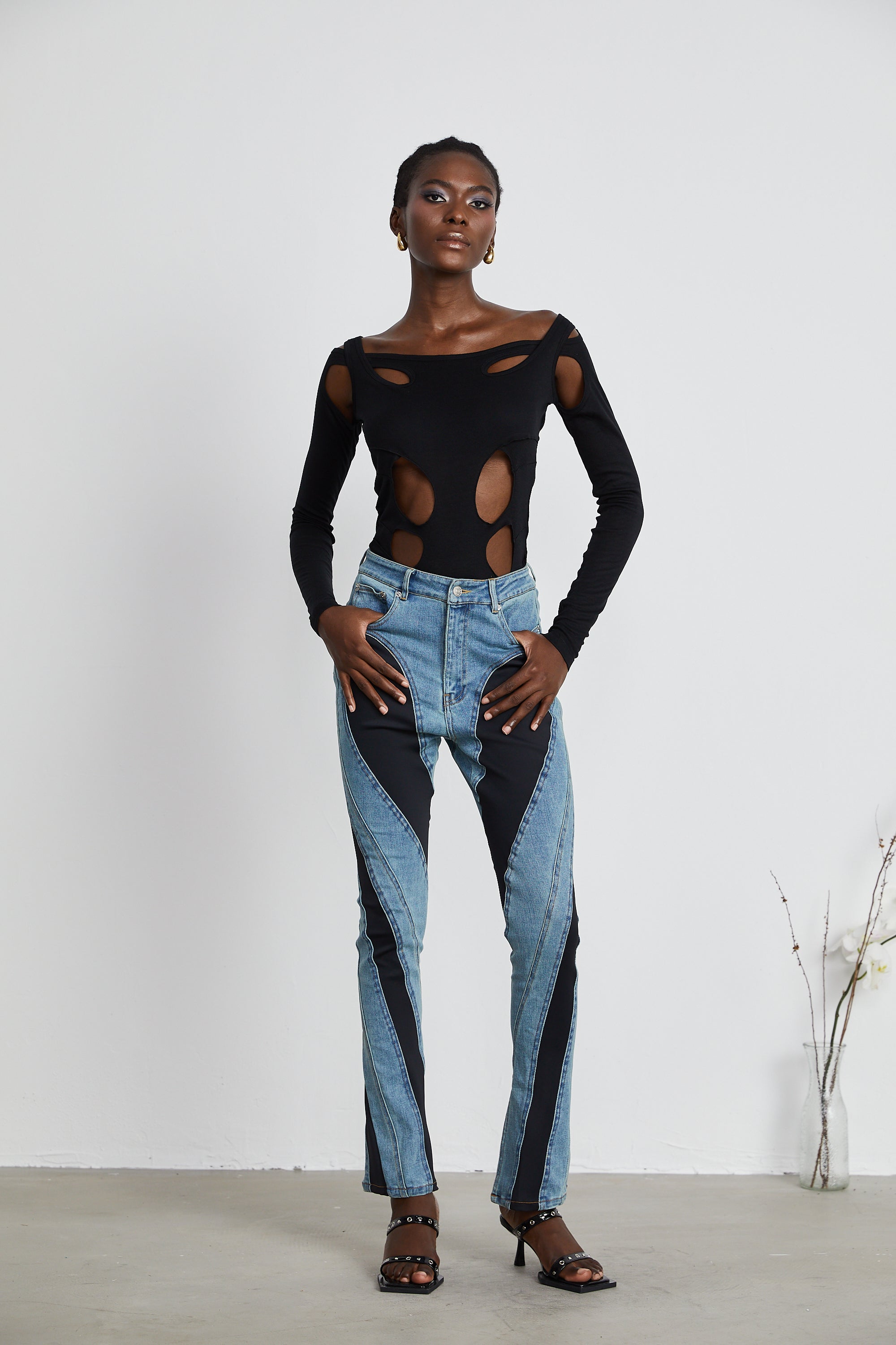 Noémie Spiral Panelli Jean Pantolon