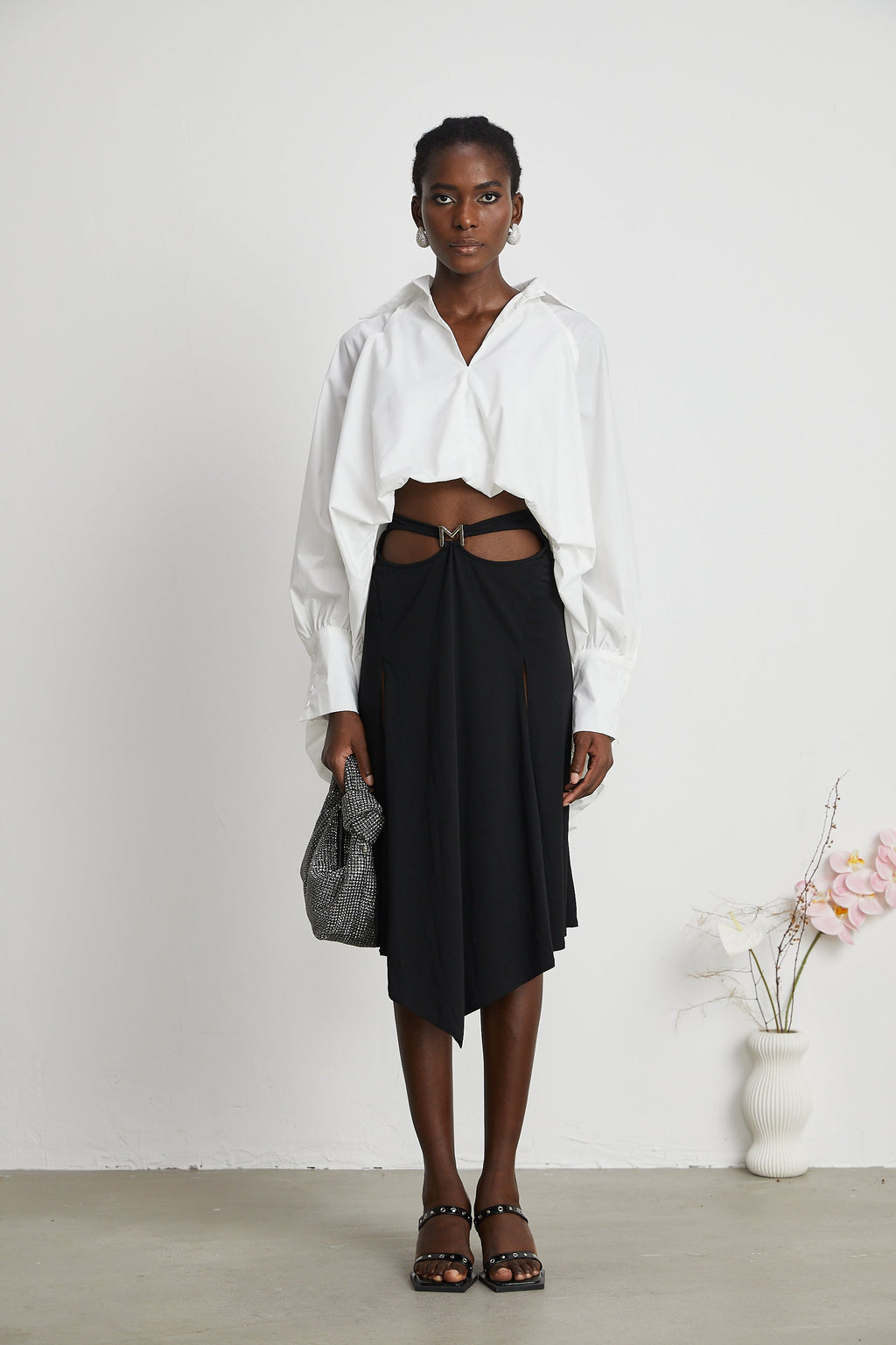 Marion Yüksek-Düşük Kabarık Gömlek