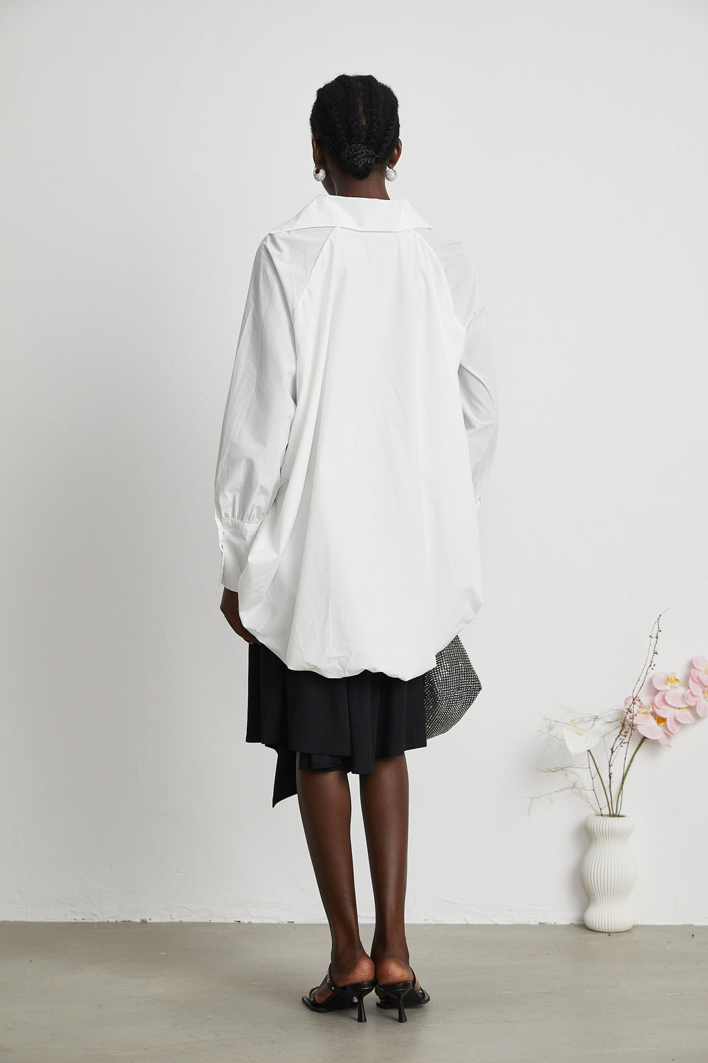 Marion Yüksek-Düşük Kabarık Gömlek