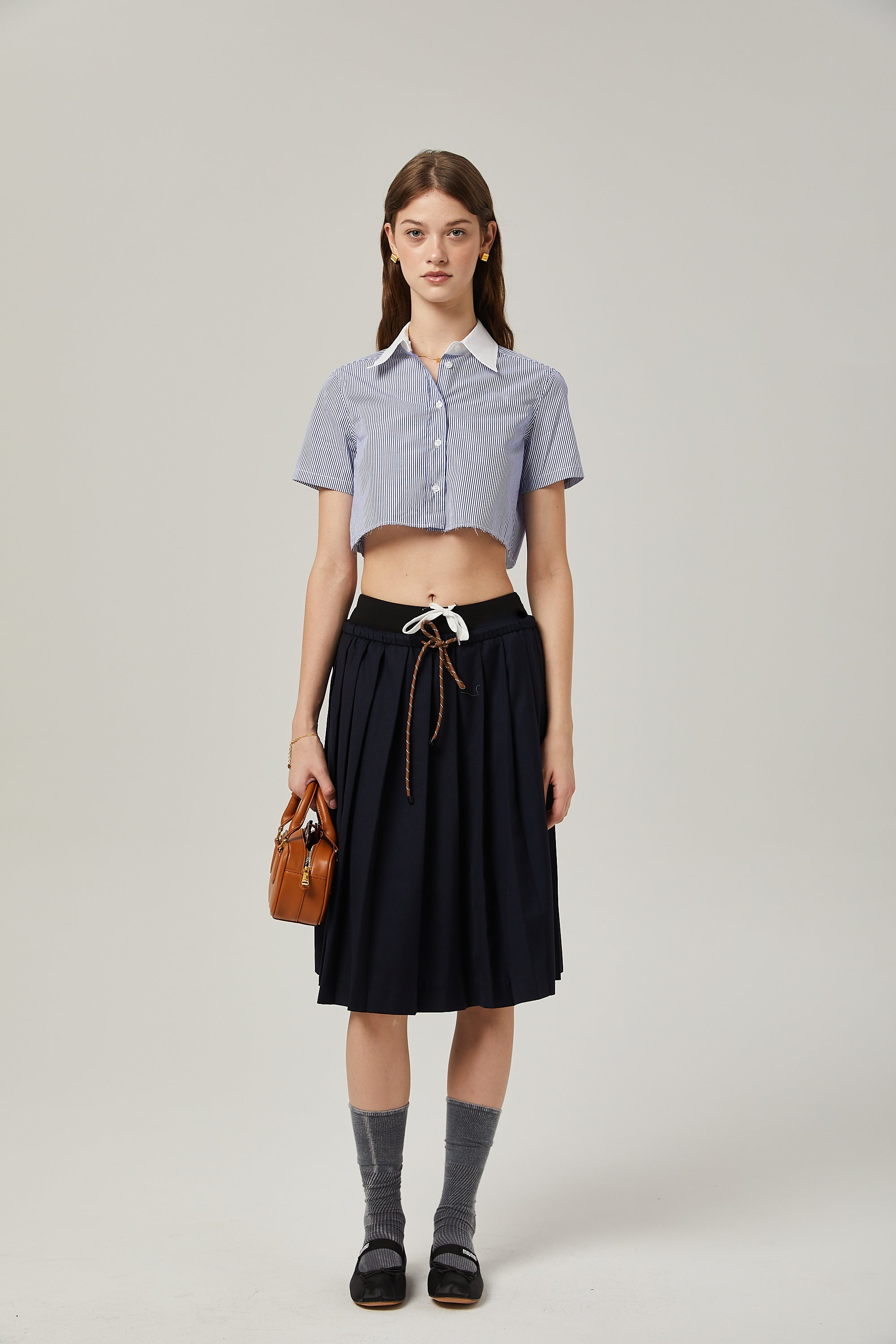 Madeleine A-Line Pilili Etek (Midi Boy)