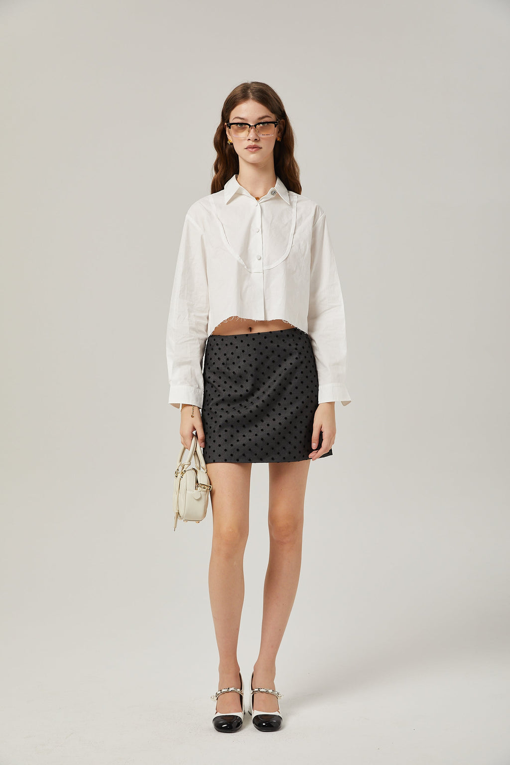 Marie Klasik Yakalı Kısa Gömlek