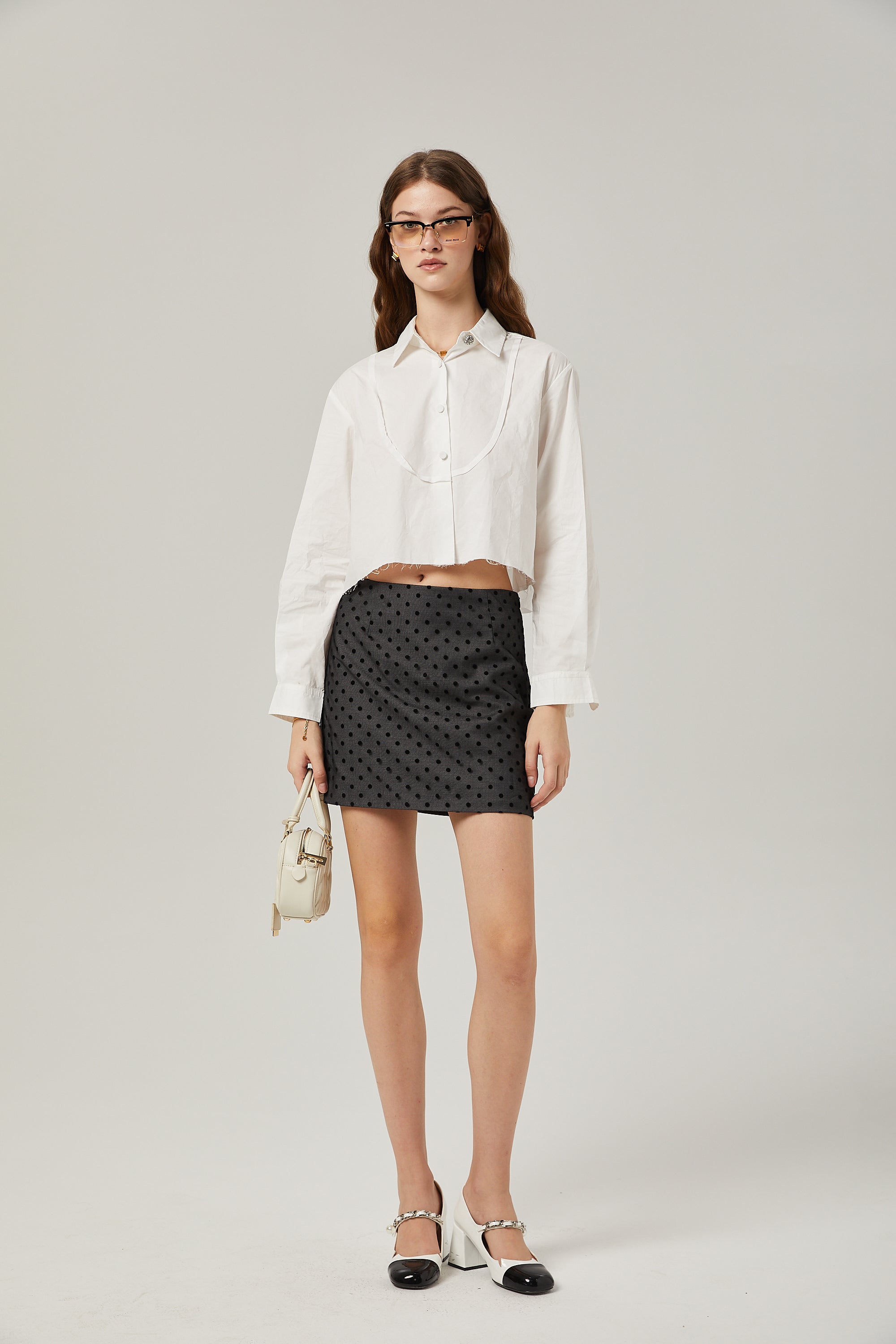 Marie Klasik Yakalı Kısa Gömlek