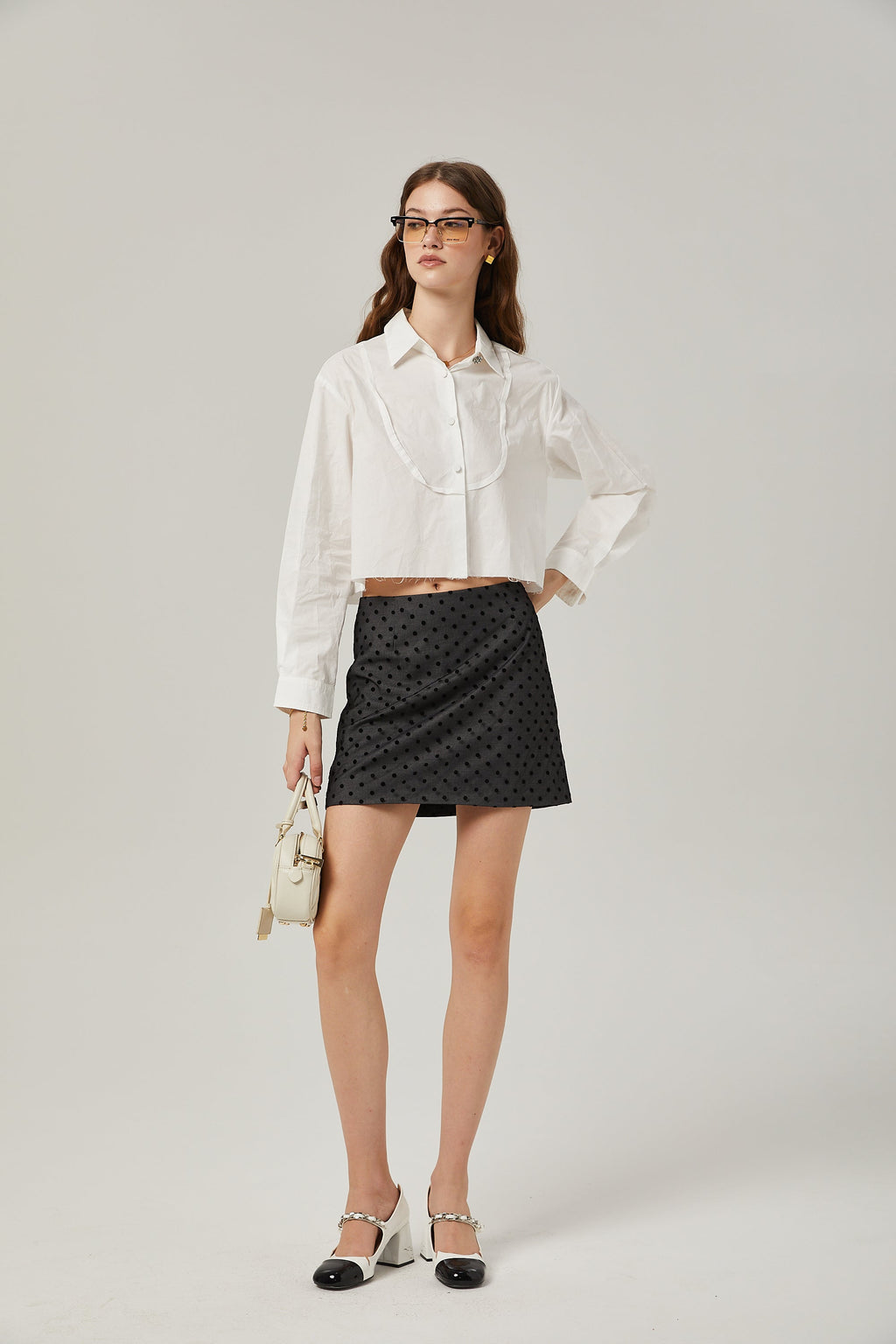 Marie Klasik Yakalı Kısa Gömlek