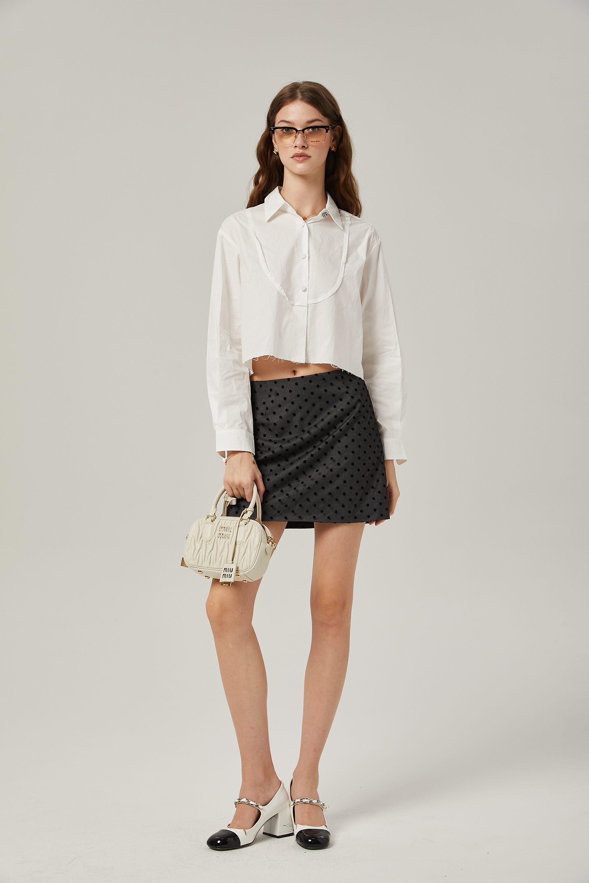 Marie Klasik Yakalı Kısa Gömlek