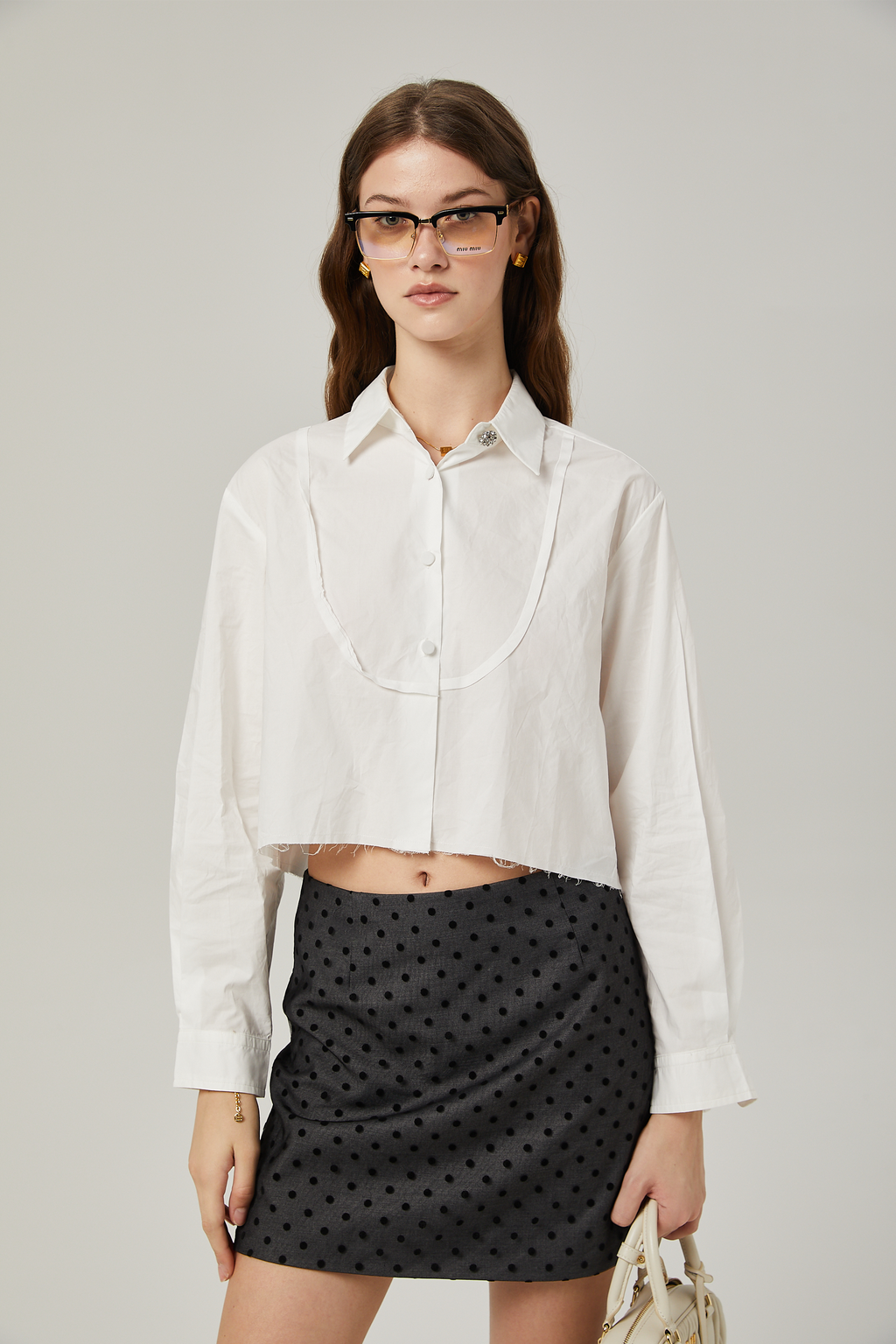 Marie Klasik Yakalı Kısa Gömlek