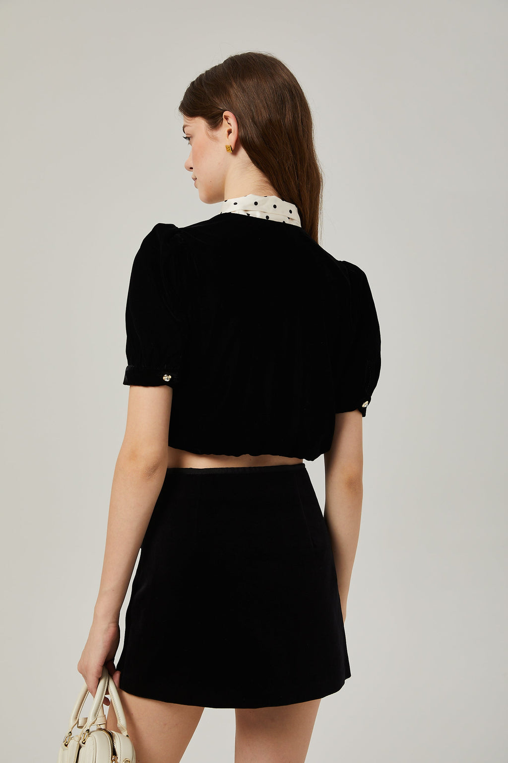 Camille Kabarık Kollu Fiyonk İşlemeli Gömlek