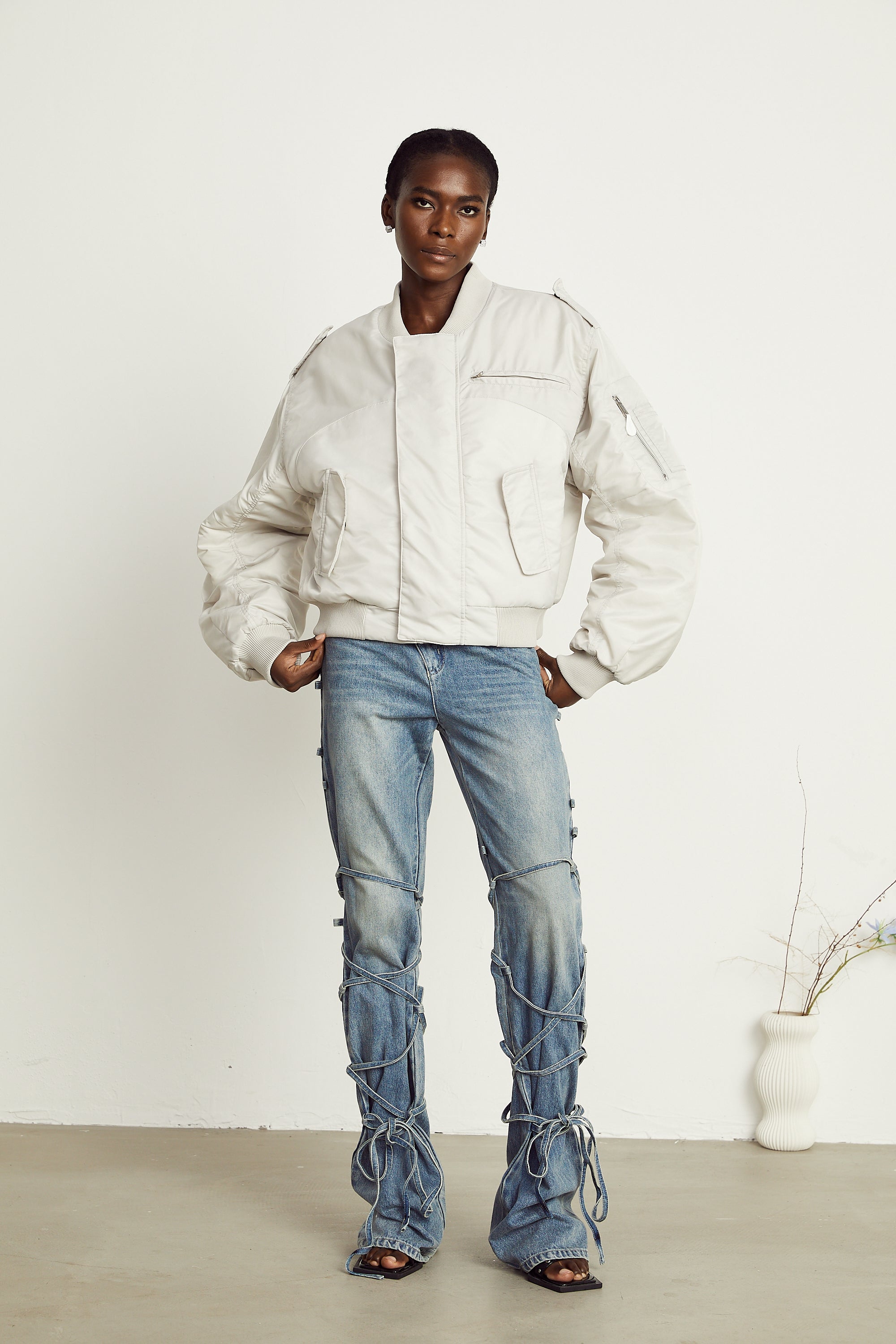 Cordelia Dolgulu Bomber Ceket