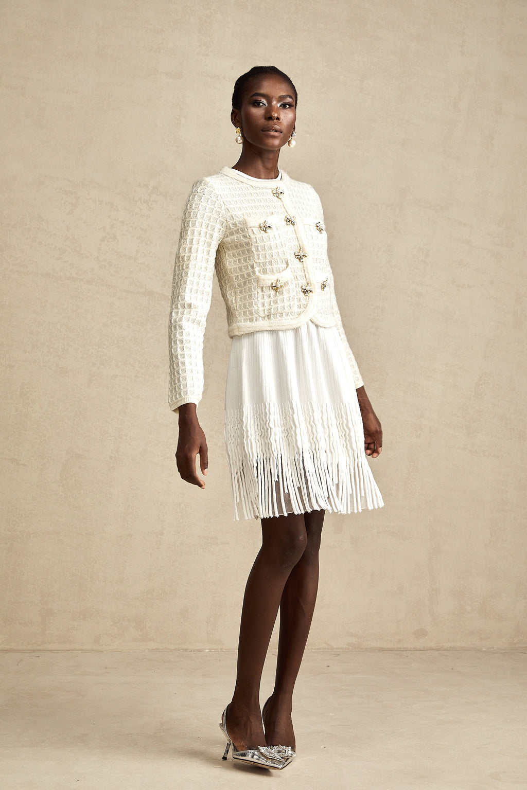 Lisette Tek Sıralı Örgü Hırka