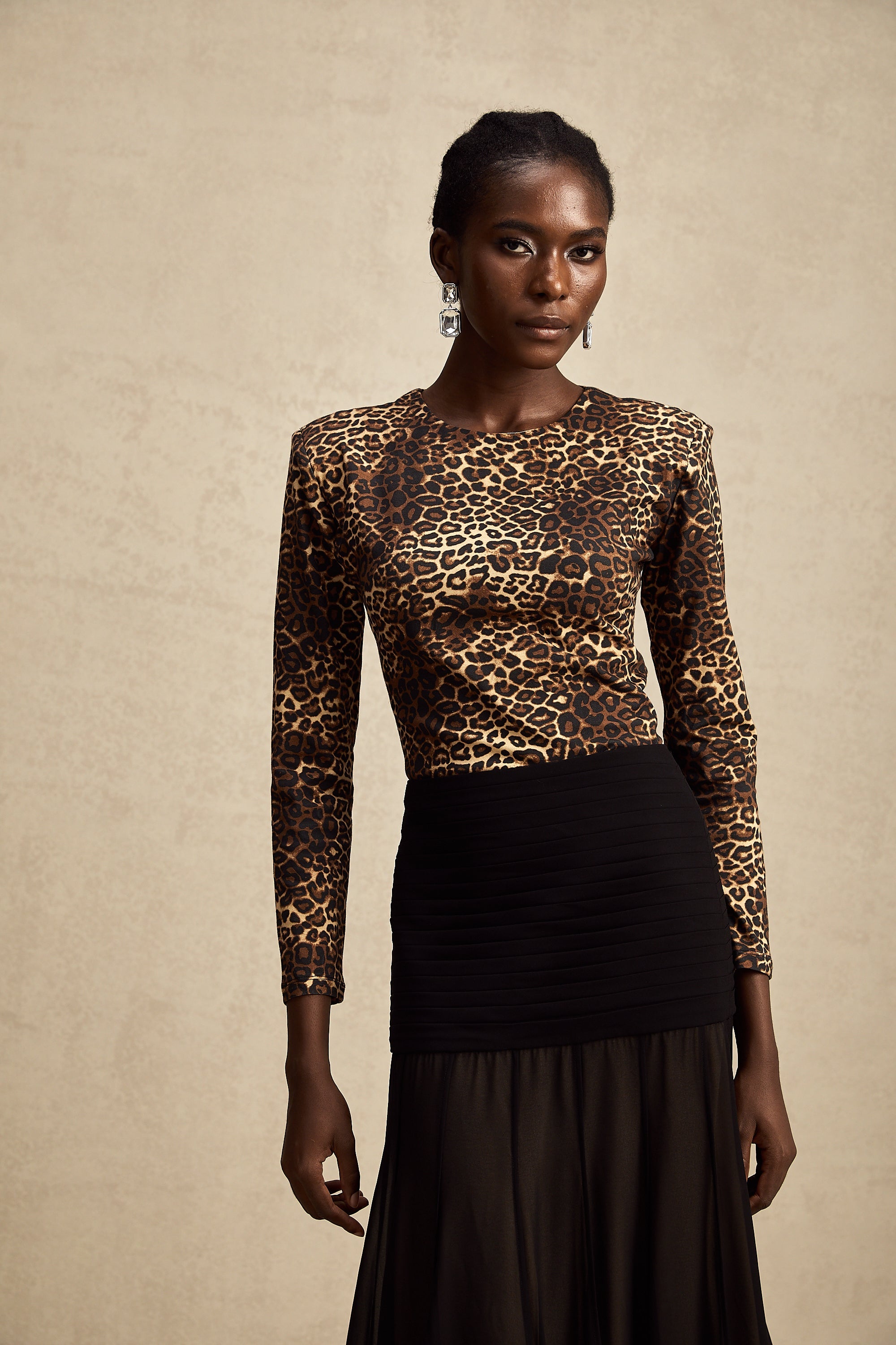 Lise Leopar Desenli Body