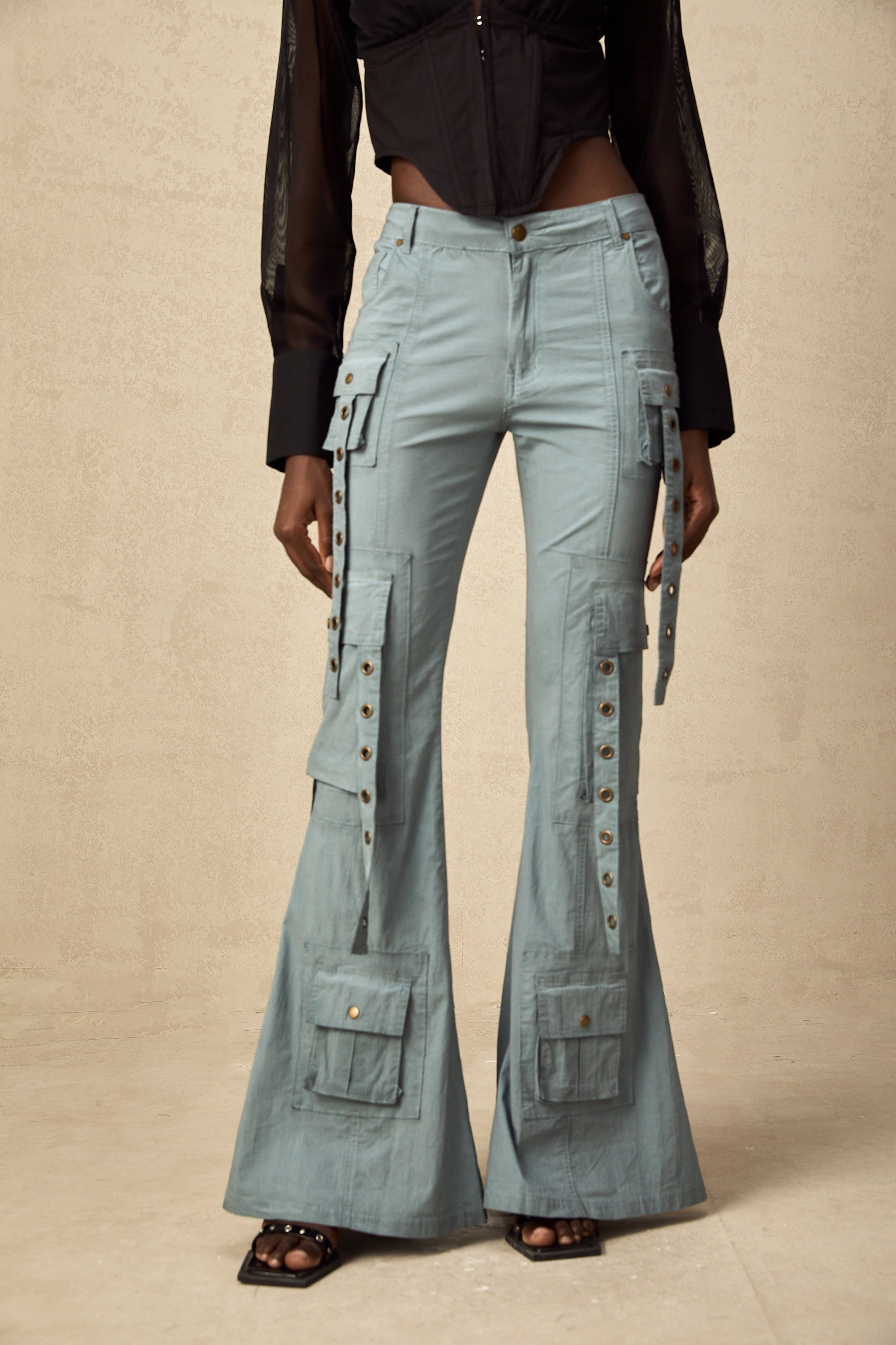 Mila Kemer Köprülü Kloş Kargo Pantolon