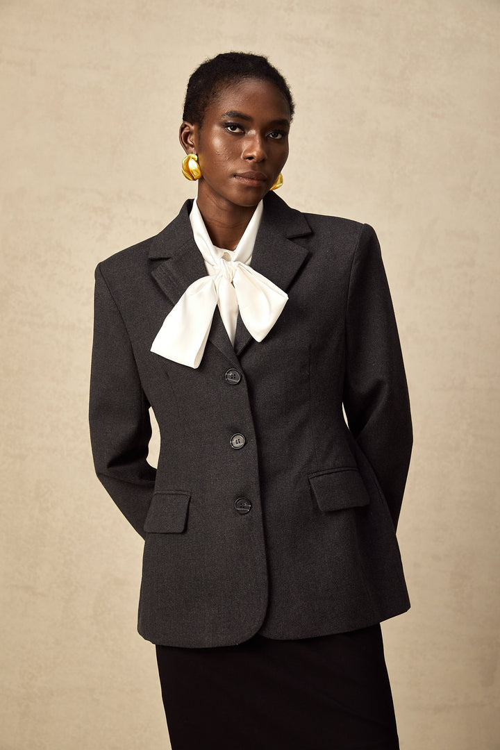 Lyana Gri Beli Dar Blazer