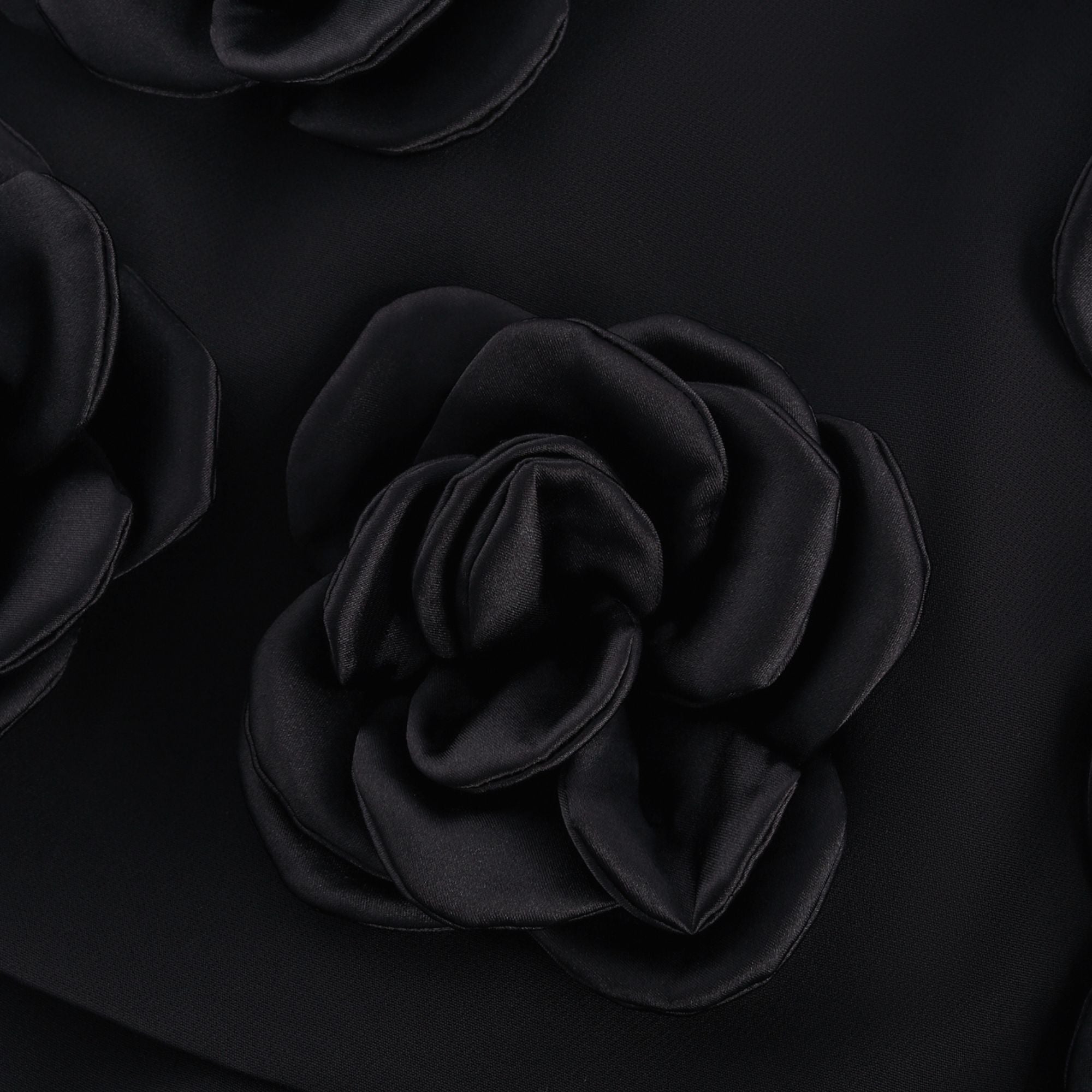 Nalini Siyah Suni Çiçek Mini Etek