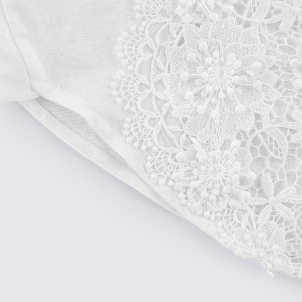 Axelle Dantel İşlemeli Kesim Gömlek