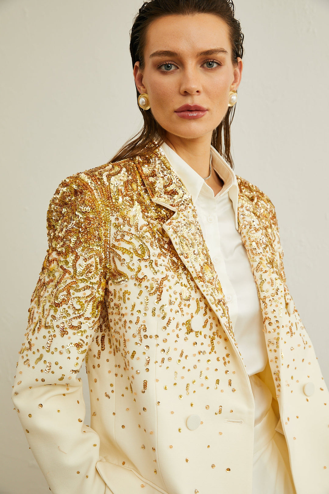 Carole Zımba Süslemeli İşlemeli Blazer