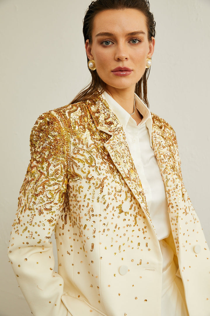 Carole Zımba Süslemeli İşlemeli Blazer