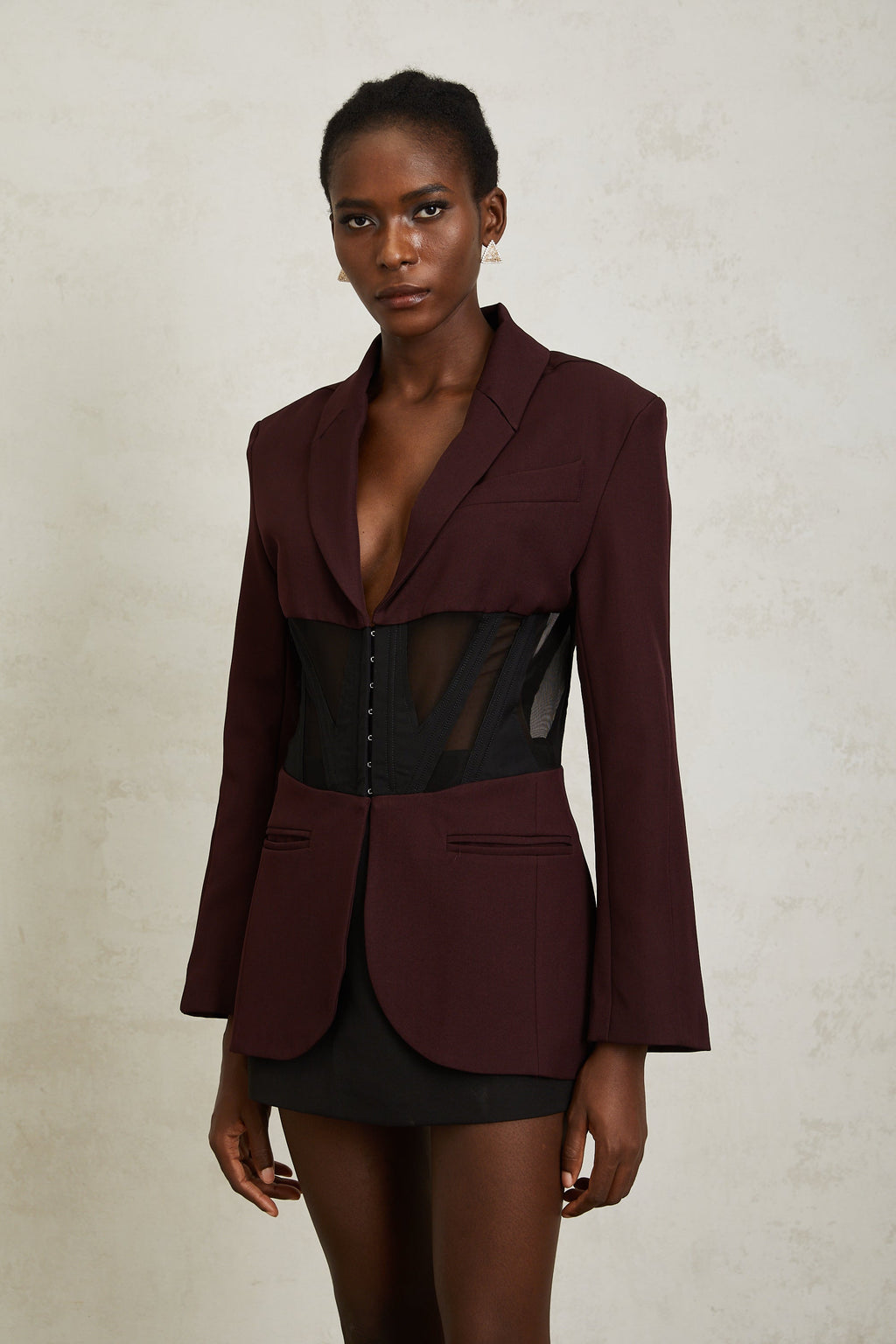 Noémie Korseli Panelli Blazer Ceket