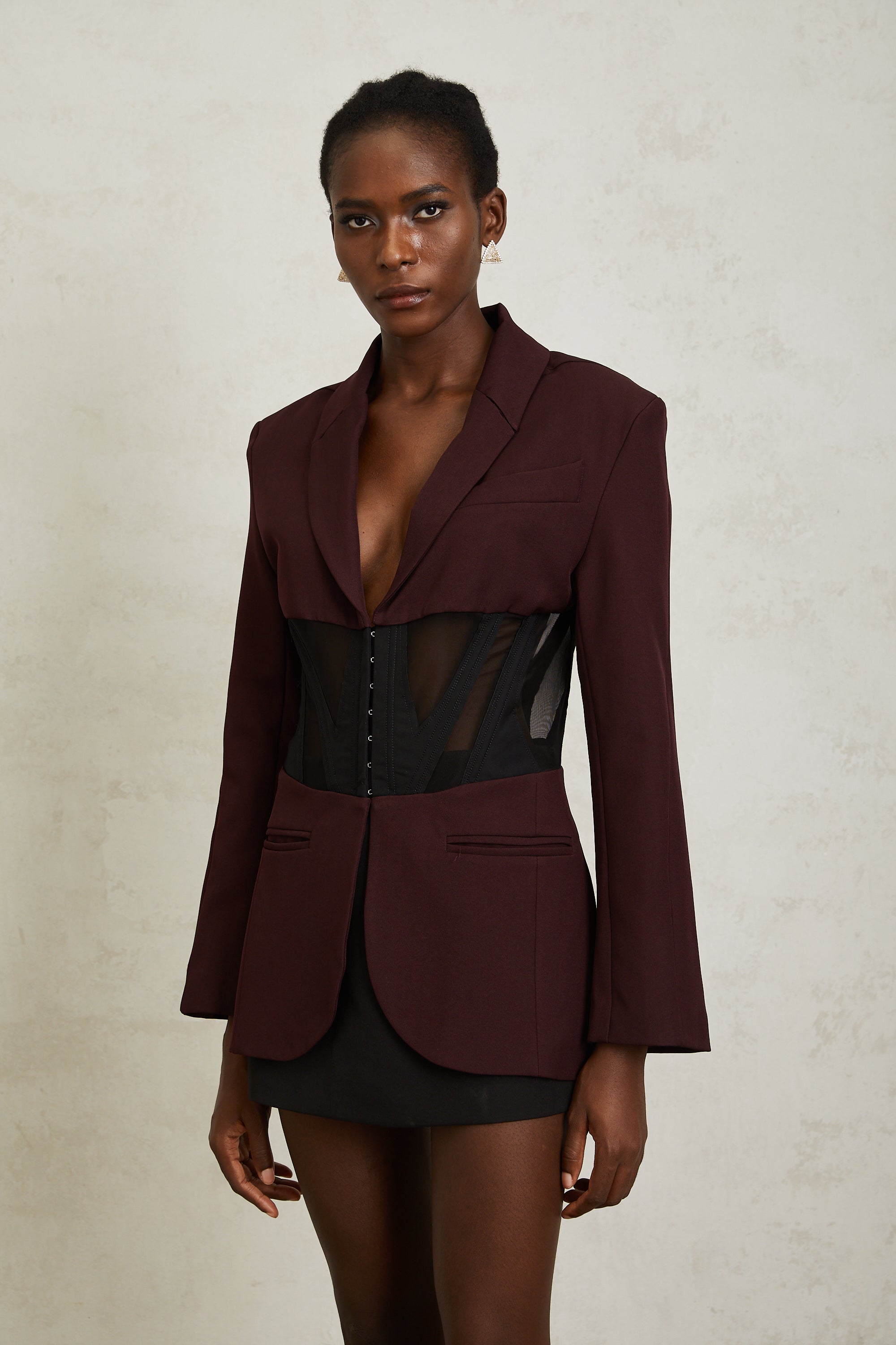 Noémie Korseli Panelli Blazer Ceket