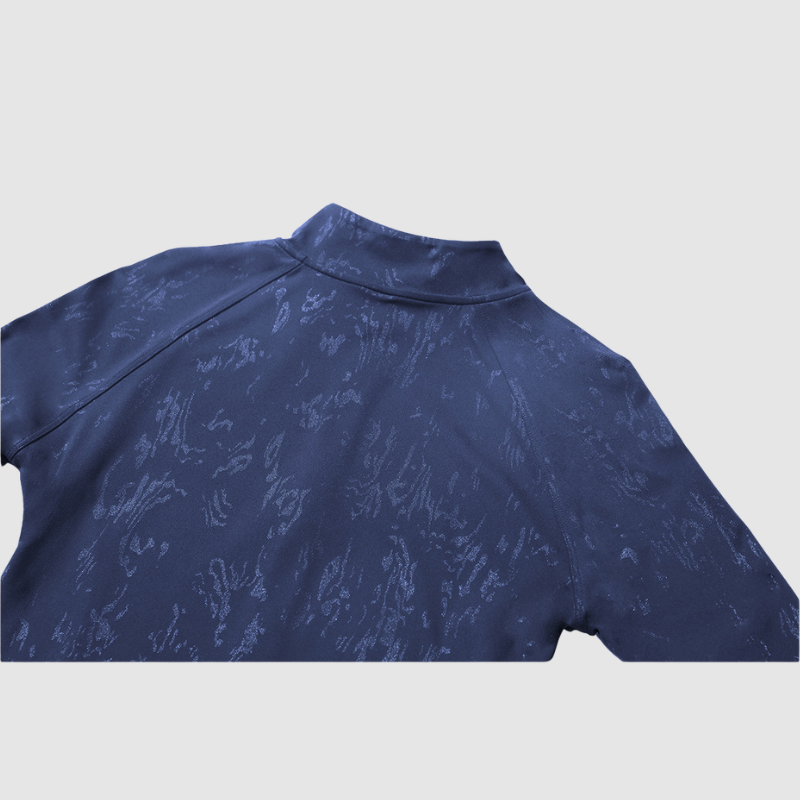 Yüksek Yakalı Dokulu Fermuarlı Spor Hırka