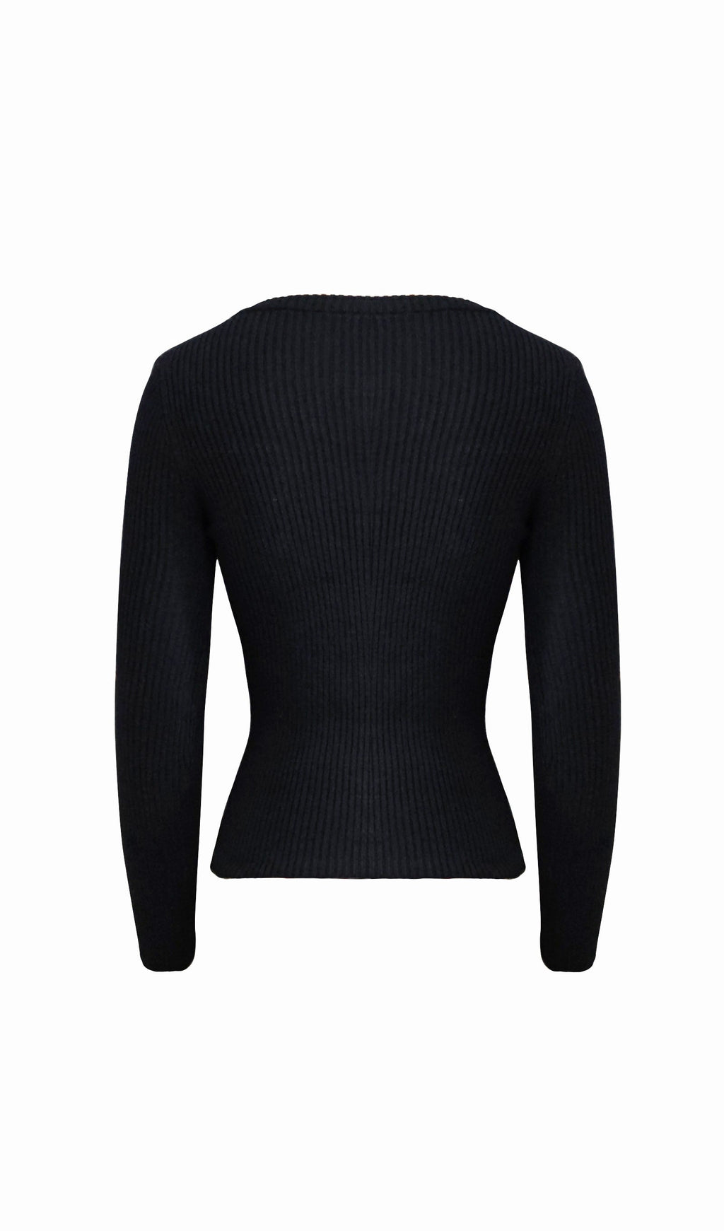 Fermuarlı Nervürlü Örgü Hırka Üst