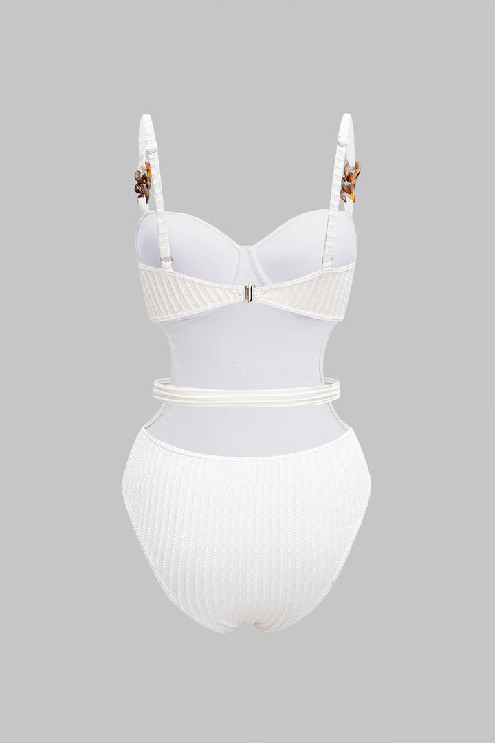 Pearl Belt Zincir Askılı Dokulu Mayo