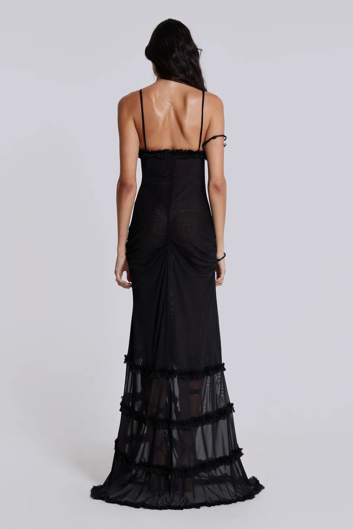 Alondra Cutout Transparan Elbise