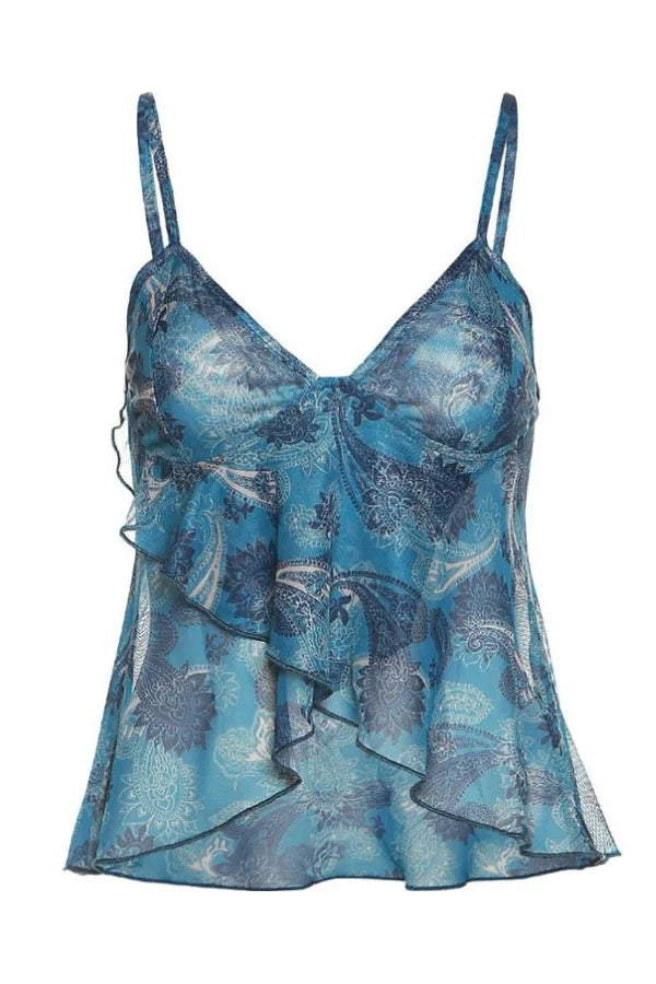 Ivy Yarı Transparan Top