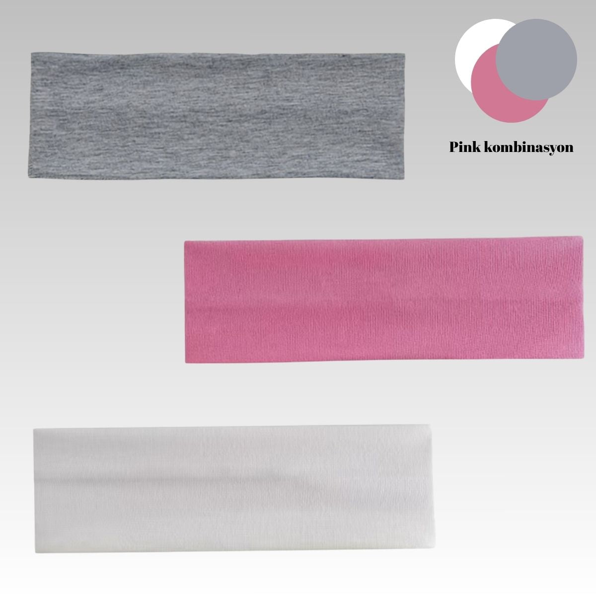 Kaymaz 3'lü Saç Bandana