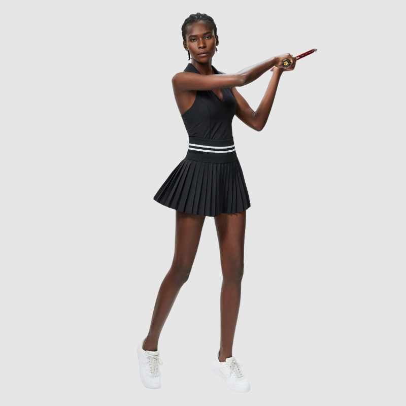 Pileli Etekli Atletik Tenis Üstü Takımı