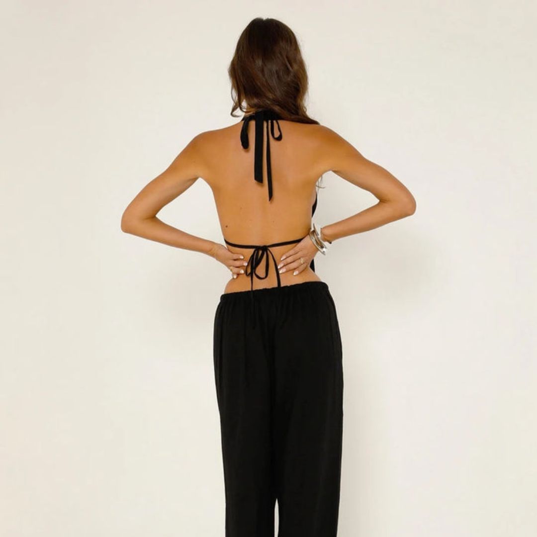 Galore Bağlamalı Üst ve Pantolon Takımı