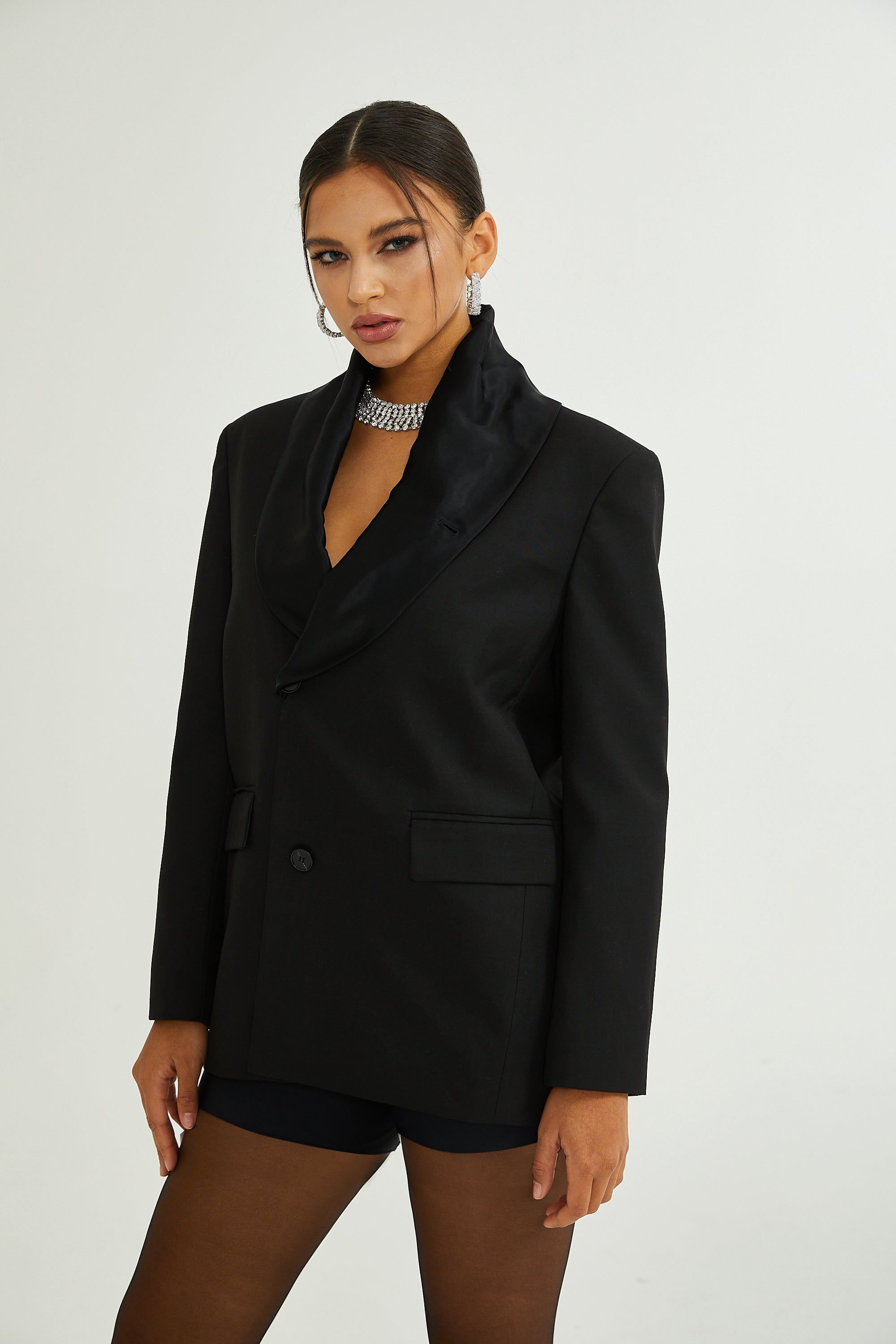 Rosalie Şal Yaka Tek Sıra Düğmeli Blazer