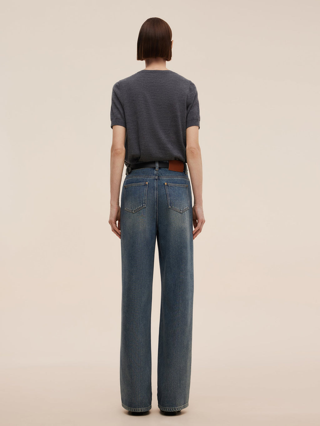 Pamuk Düz Paça Kadın Kot Pantolon