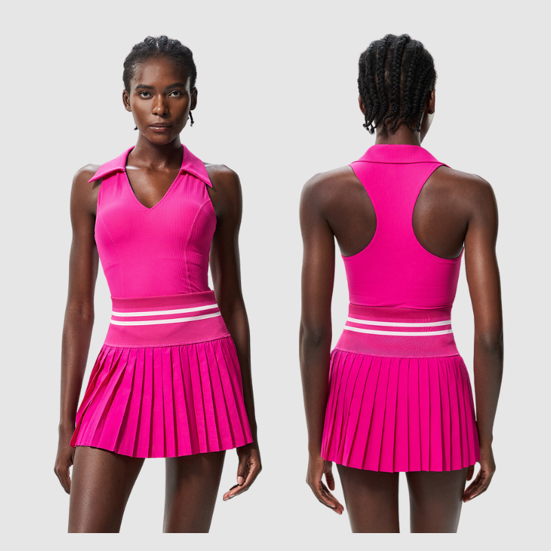 Pileli Etekli Atletik Tenis Üstü Takımı