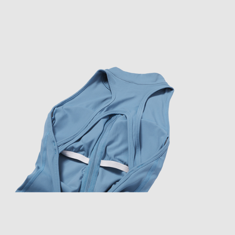 Kolsuz Yüksek Yakalı Bodysuit Tulum