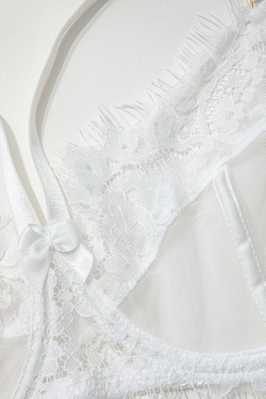 Dantel Şeffaf Jartiyer Takımı