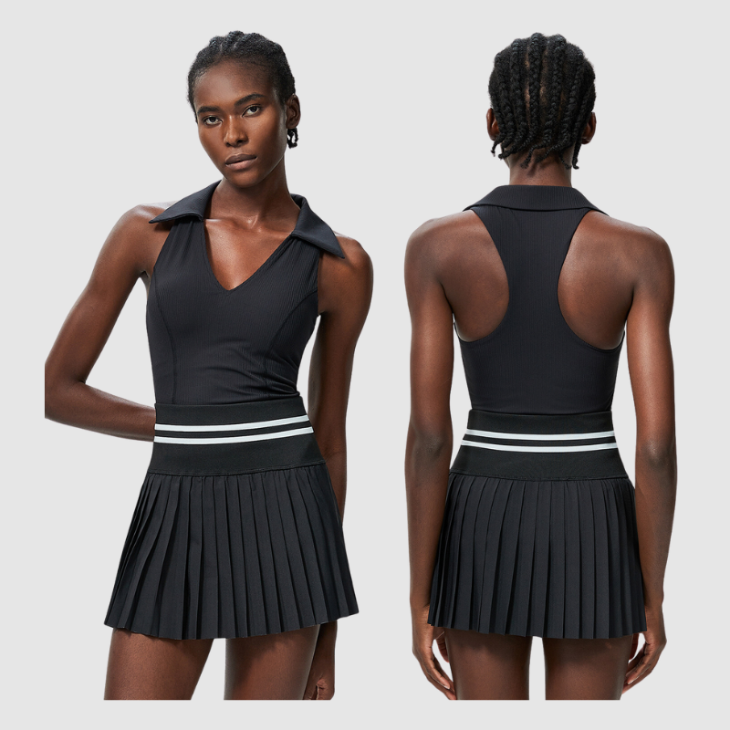 Pileli Etekli Atletik Tenis Üstü Takımı